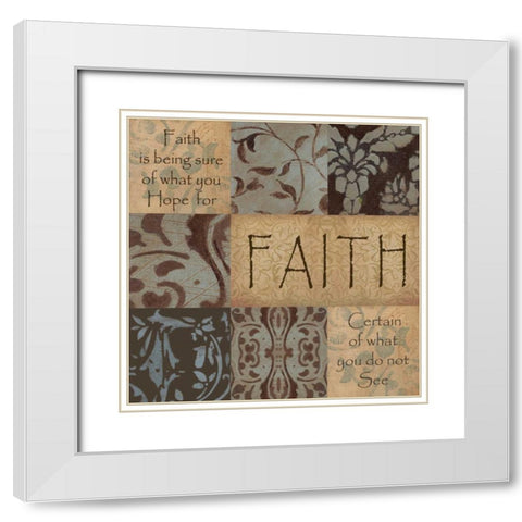. White Modern Wood Framed Art Print with Double Matting by Haynes, Smith