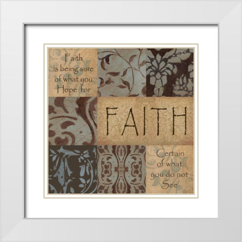 . White Modern Wood Framed Art Print with Double Matting by Haynes, Smith
