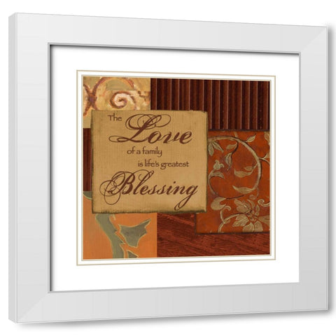 . White Modern Wood Framed Art Print with Double Matting by Haynes, Smith