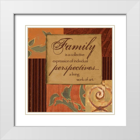 . White Modern Wood Framed Art Print with Double Matting by Haynes, Smith