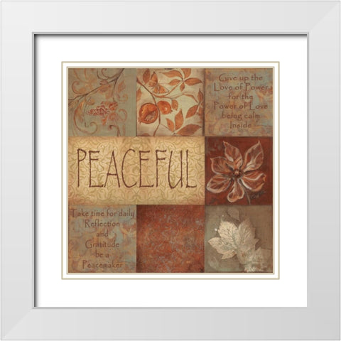 . White Modern Wood Framed Art Print with Double Matting by Haynes, Smith