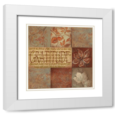 . White Modern Wood Framed Art Print with Double Matting by Haynes, Smith