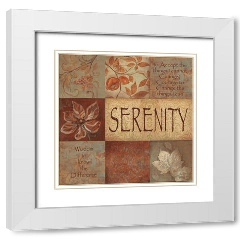 . White Modern Wood Framed Art Print with Double Matting by Haynes, Smith