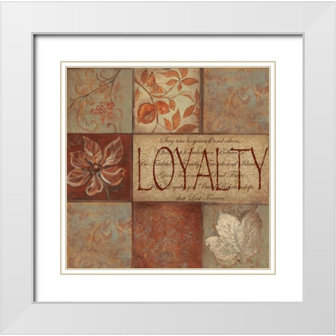 . White Modern Wood Framed Art Print with Double Matting by Haynes, Smith