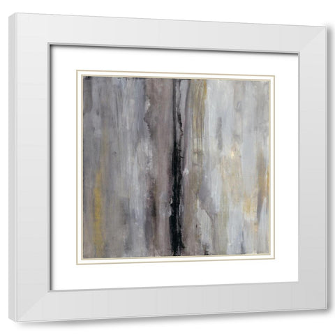 The Hall White Modern Wood Framed Art Print with Double Matting by Haynes, Smith