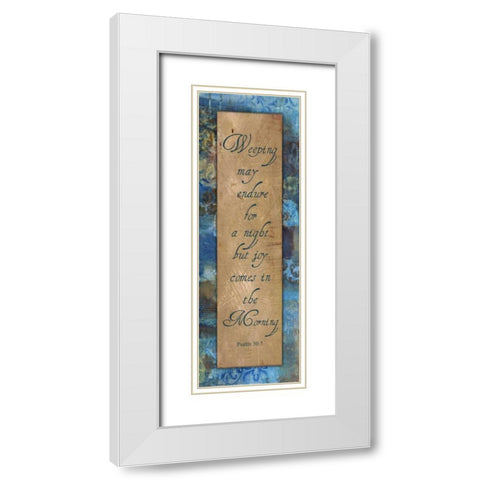 In The Morning Autumn Blooms White Modern Wood Framed Art Print with Double Matting by Haynes, Smith