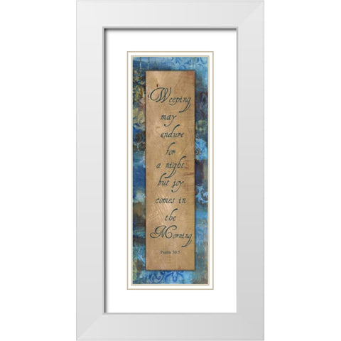 In The Morning Autumn Blooms White Modern Wood Framed Art Print with Double Matting by Haynes, Smith