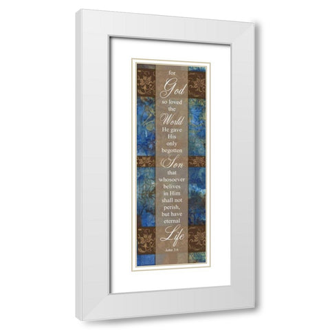 Begotten Son Winter Rain White Modern Wood Framed Art Print with Double Matting by Haynes, Smith