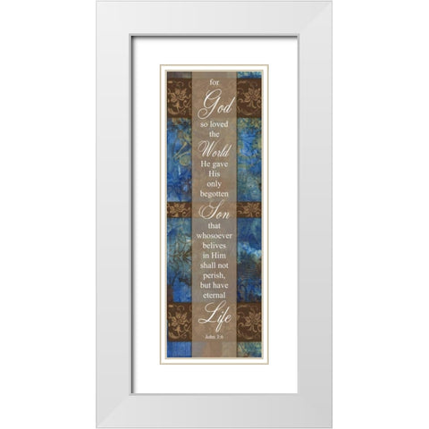 Begotten Son Winter Rain White Modern Wood Framed Art Print with Double Matting by Haynes, Smith