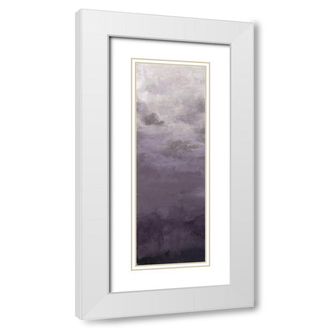 Lavenday Peek A White Modern Wood Framed Art Print with Double Matting by Haynes, Smith