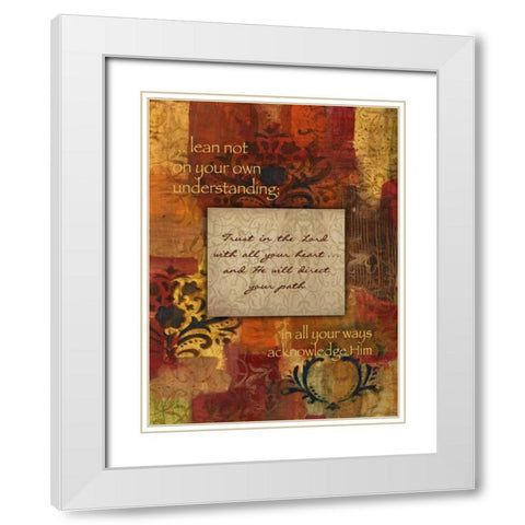 Lean Not Autumn Blooms White Modern Wood Framed Art Print with Double Matting by Haynes, Smith