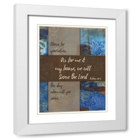 We Will Serve Winter Rain White Modern Wood Framed Art Print with Double Matting by Haynes, Smith