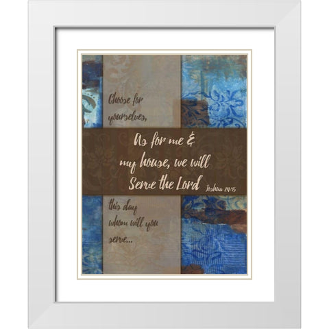 We Will Serve Winter Rain White Modern Wood Framed Art Print with Double Matting by Haynes, Smith