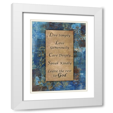 The Rest To God Winter Rain White Modern Wood Framed Art Print with Double Matting by Haynes, Smith