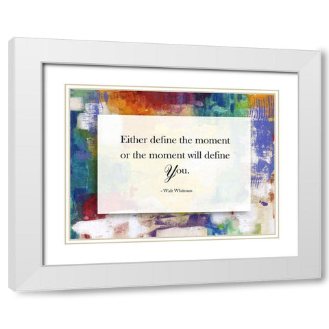 Define The Moment White Modern Wood Framed Art Print with Double Matting by Lewis, Sheldon
