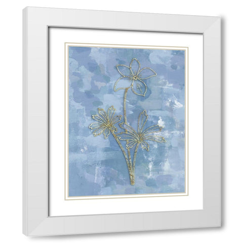 Simple Vintage 1 White Modern Wood Framed Art Print with Double Matting by Haynes, Smith