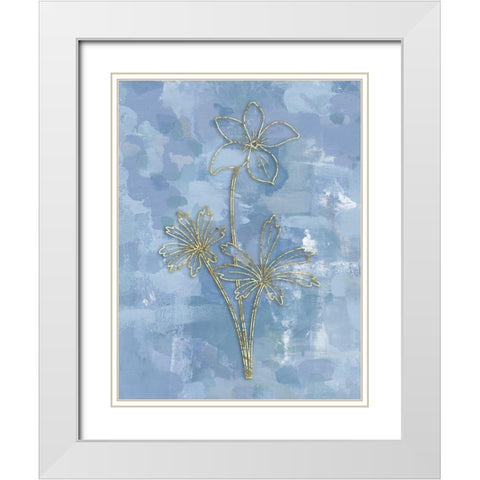 Simple Vintage 1 White Modern Wood Framed Art Print with Double Matting by Haynes, Smith