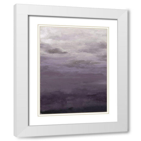 Lavenday A White Modern Wood Framed Art Print with Double Matting by Haynes, Smith
