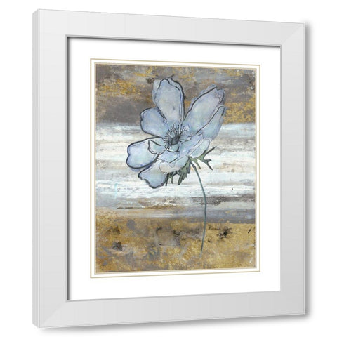 Anemone Fastlane White Modern Wood Framed Art Print with Double Matting by Haynes, Smith