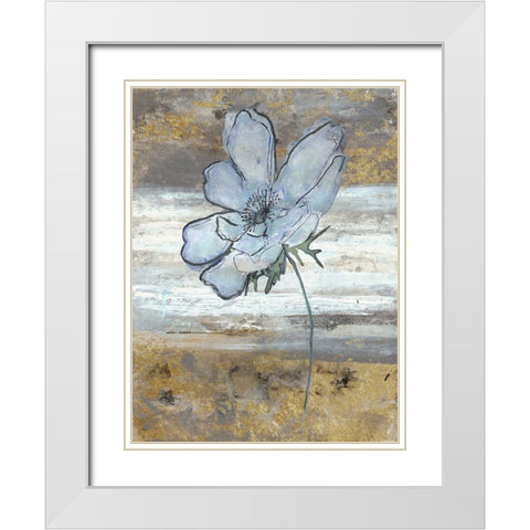 Anemone Fastlane White Modern Wood Framed Art Print with Double Matting by Haynes, Smith