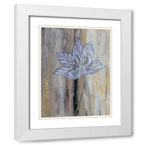 Narrow Tulip Hall White Modern Wood Framed Art Print with Double Matting by Haynes, Smith