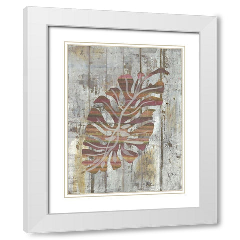 Equator Door White Modern Wood Framed Art Print with Double Matting by Haynes, Smith