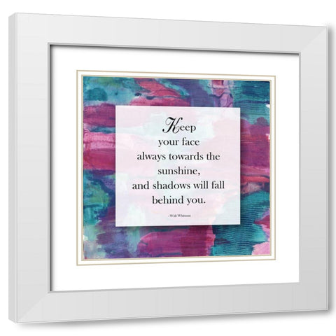 Sunshine and Shadows White Modern Wood Framed Art Print with Double Matting by Lewis, Sheldon