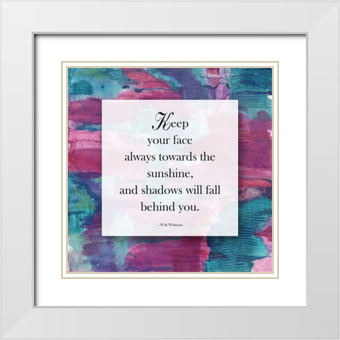 Sunshine and Shadows White Modern Wood Framed Art Print with Double Matting by Lewis, Sheldon