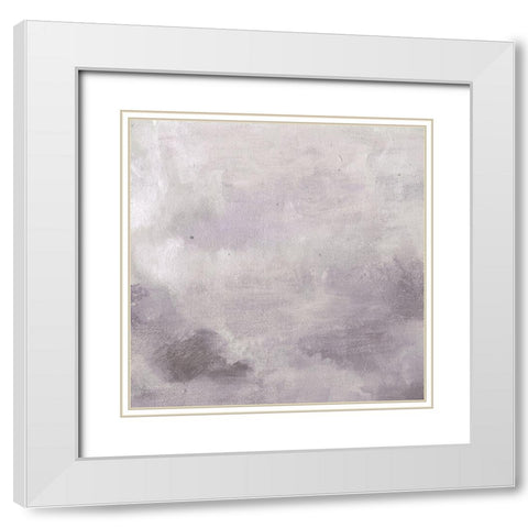 Lavenday Sky A White Modern Wood Framed Art Print with Double Matting by Haynes, Smith