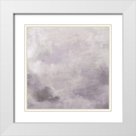 Lavenday Sky A White Modern Wood Framed Art Print with Double Matting by Haynes, Smith