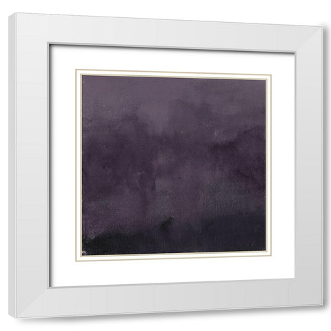 Lavenday Sky C White Modern Wood Framed Art Print with Double Matting by Haynes, Smith