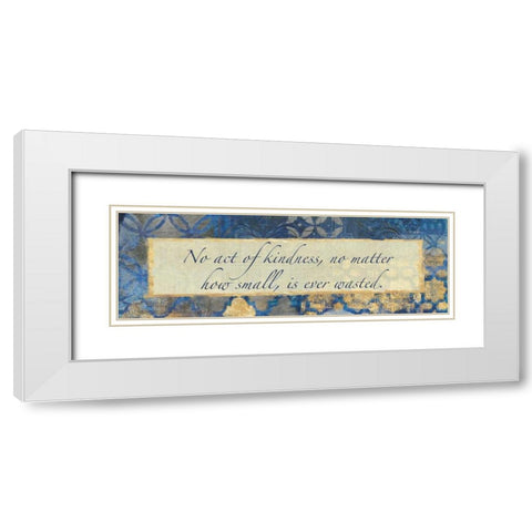 Acts Of Kindness White Modern Wood Framed Art Print with Double Matting by Haynes, Smith