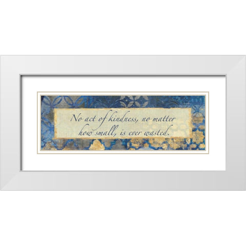 Acts Of Kindness White Modern Wood Framed Art Print with Double Matting by Haynes, Smith