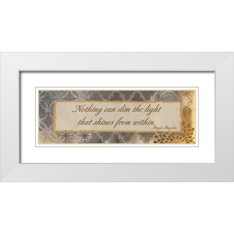 Light Within White Modern Wood Framed Art Print with Double Matting by Haynes, Smith