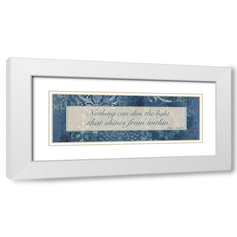 Light Within White Modern Wood Framed Art Print with Double Matting by Haynes, Smith