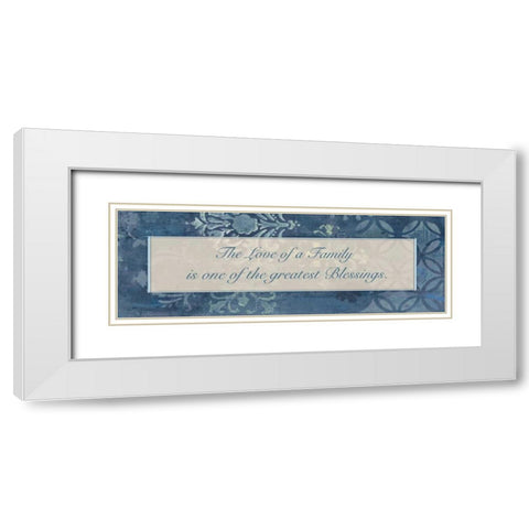 Greatest Blessings White Modern Wood Framed Art Print with Double Matting by Haynes, Smith