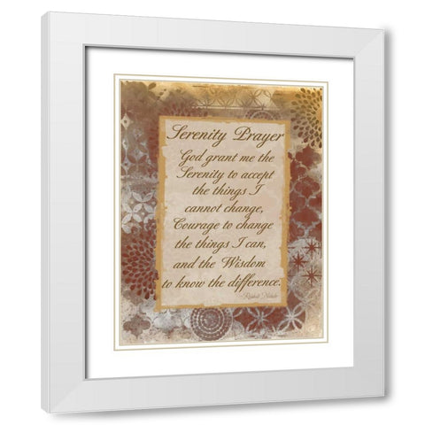 Godly Serenity White Modern Wood Framed Art Print with Double Matting by Haynes, Smith
