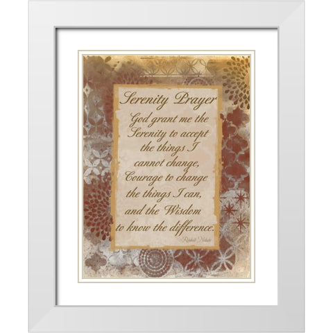 Godly Serenity White Modern Wood Framed Art Print with Double Matting by Haynes, Smith