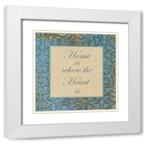 Hearty Home White Modern Wood Framed Art Print with Double Matting by Haynes, Smith