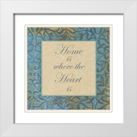 Hearty Home White Modern Wood Framed Art Print with Double Matting by Haynes, Smith