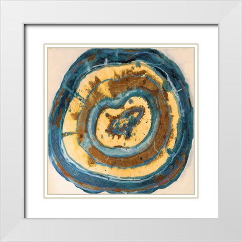 Mineral of Tears White Modern Wood Framed Art Print with Double Matting by Haynes, Smith