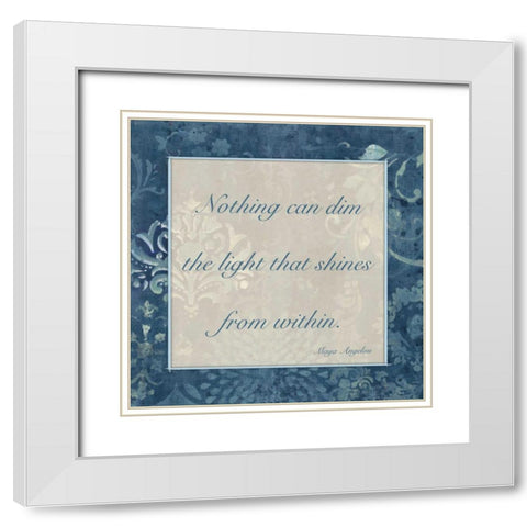 Light Within 3 White Modern Wood Framed Art Print with Double Matting by Haynes, Smith