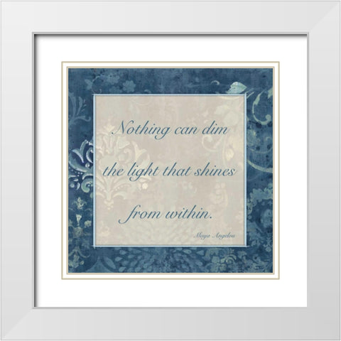 Light Within 3 White Modern Wood Framed Art Print with Double Matting by Haynes, Smith