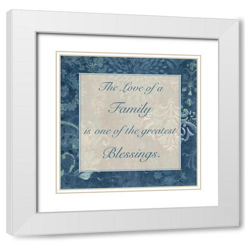 Greatest Blessings 3 White Modern Wood Framed Art Print with Double Matting by Haynes, Smith