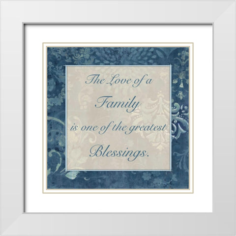 Greatest Blessings 3 White Modern Wood Framed Art Print with Double Matting by Haynes, Smith