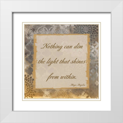Light Within 4 White Modern Wood Framed Art Print with Double Matting by Haynes, Smith