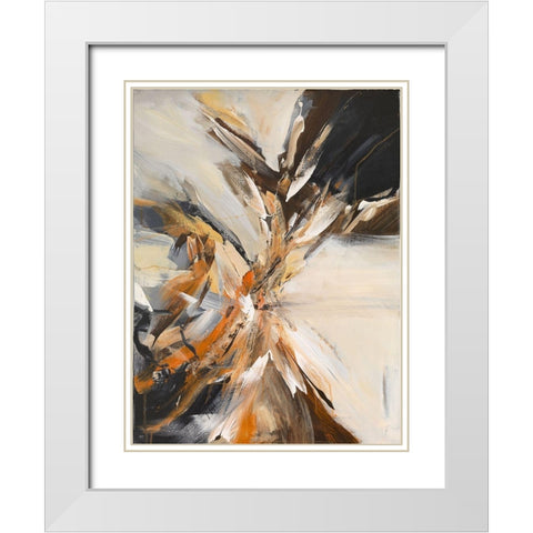 Fissure 2 White Modern Wood Framed Art Print with Double Matting by Sjatin