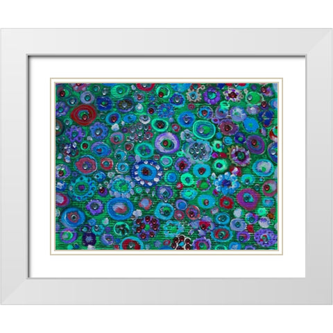Cool Spring White Modern Wood Framed Art Print with Double Matting by Lewis, Sharalee