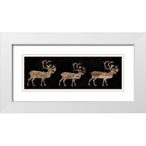 Hunters Catch White Modern Wood Framed Art Print with Double Matting by Lewis, Sheldon