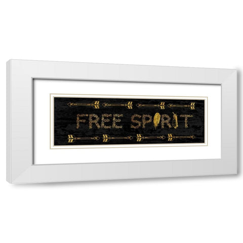 Free Spirit White Modern Wood Framed Art Print with Double Matting by Lewis, Sheldon